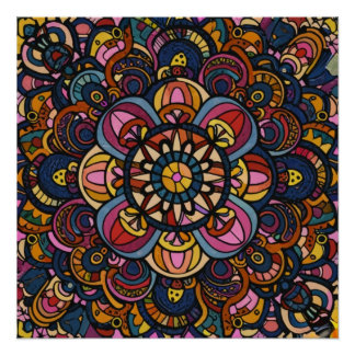 Colorful Abstract Pattern Poster