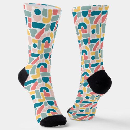 Colorful Abstract Pattern Socks