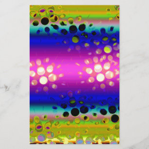 Colorful Abstract Pattern Stationery