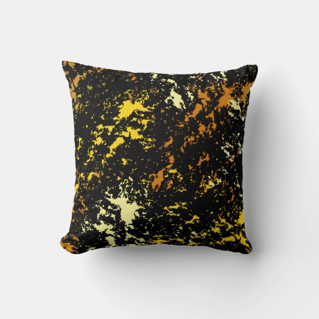 Colorful Abstract Pattern Throw Pillow (Front)