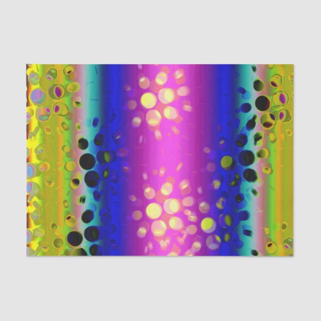 Colorful Abstract Pattern Tissue Paper (Front)