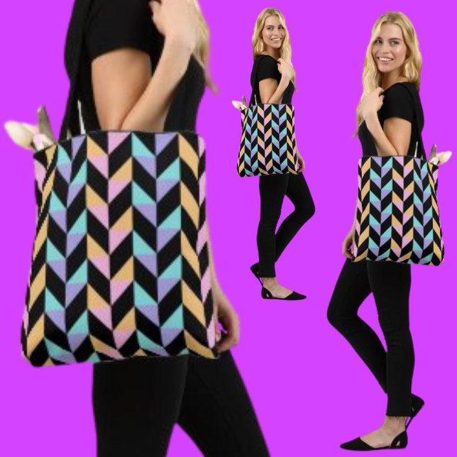 Colorful Abstract Pattern                        Tote Bag (Creator Uploaded)
