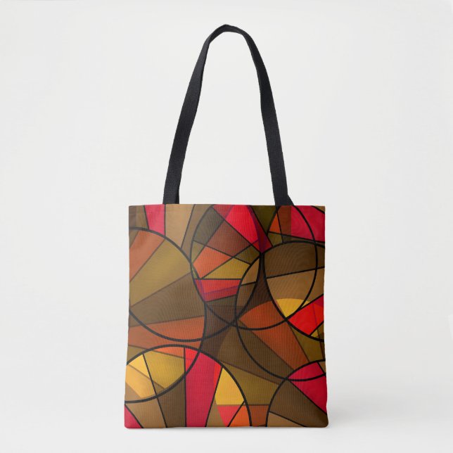 Colorful abstract pattern tote bag (Front)