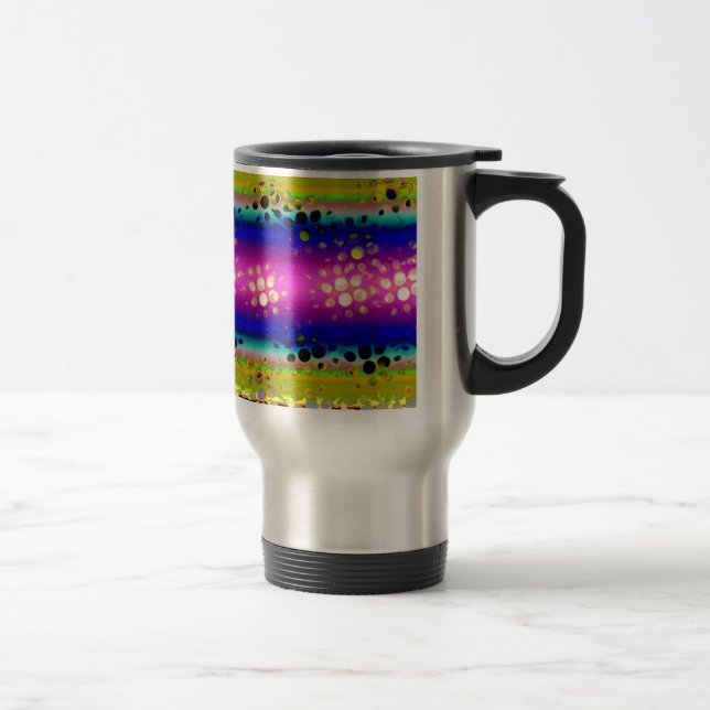 Colorful Abstract Pattern Travel Mug (Right)