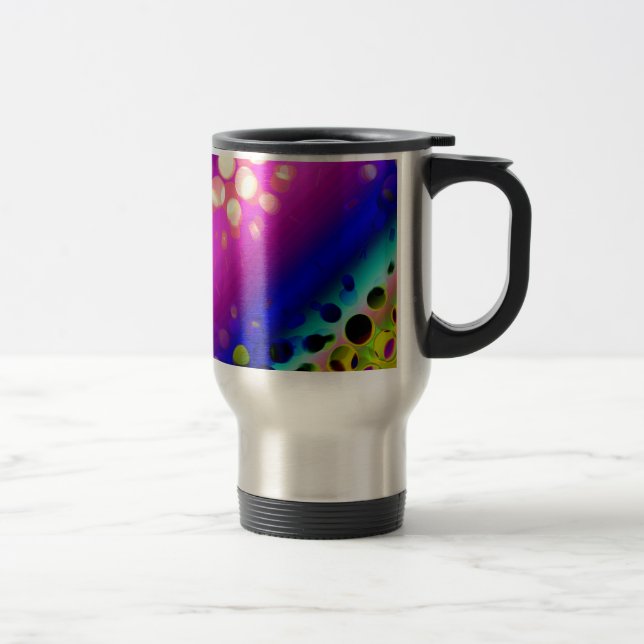 Colorful Abstract Pattern Travel Mug (Right)