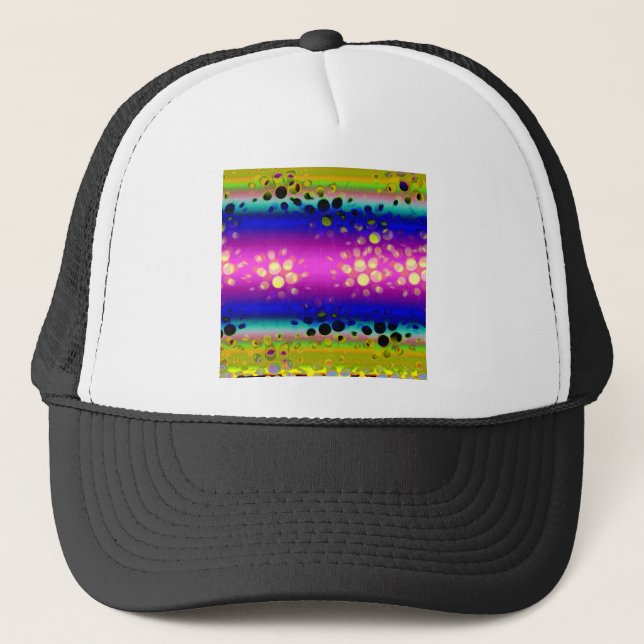 Colorful Abstract Pattern Trucker Hat (Front)