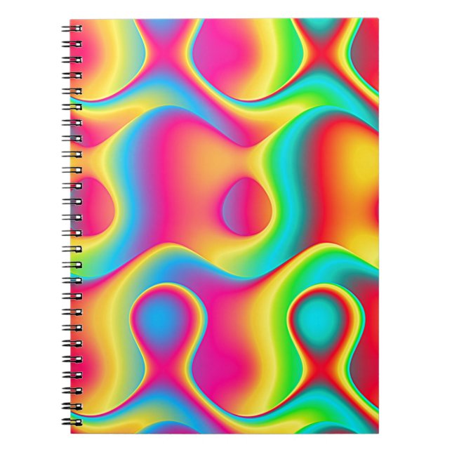 Colorful Abstract Pattern, Truly original design. Notebook (Front)