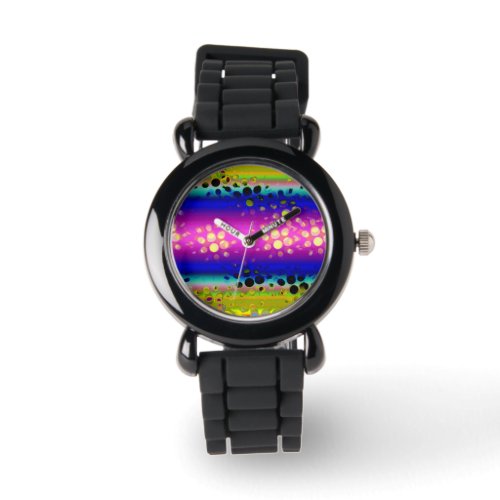 Colorful Abstract Pattern Watch