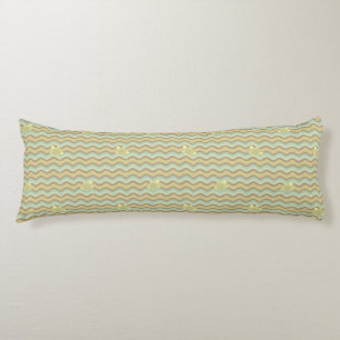 colorful abstract pattern, waves body pillow