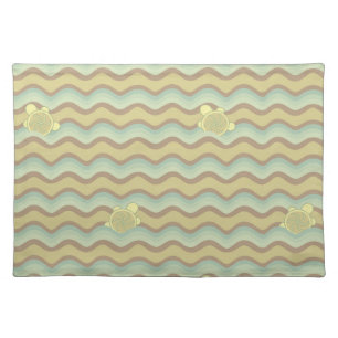 colorful abstract pattern, waves cloth placemat