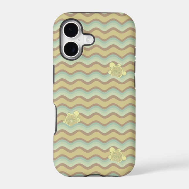 colorful abstract pattern, waves iphone case (Back)