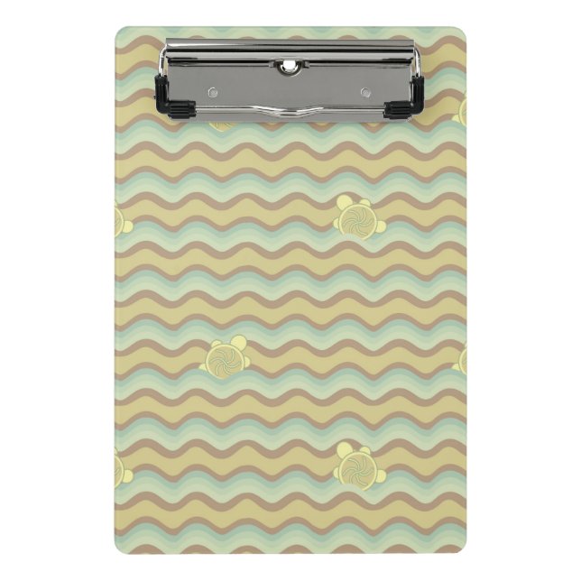 colorful abstract pattern, waves mini clipboard (Front)