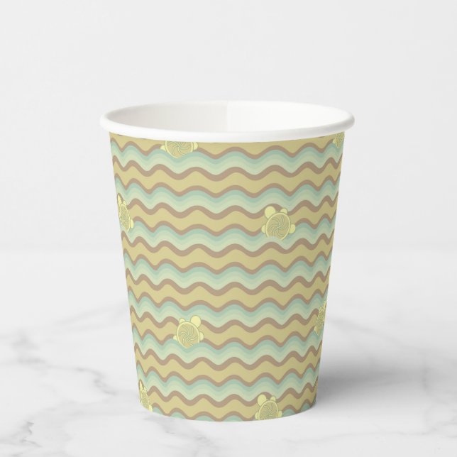 colorful abstract pattern, waves paper cups (Left)