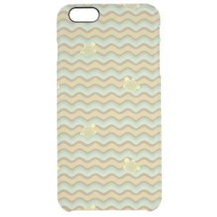 colorful abstract pattern, waves clear iPhone 6 plus case