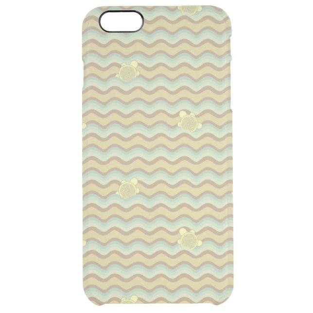 colorful abstract pattern, waves uncommon iPhone case (Back)