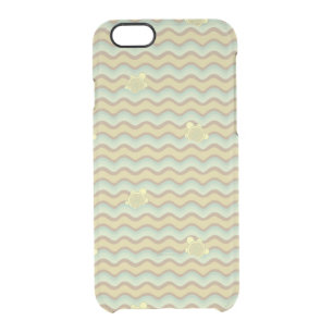 colorful abstract pattern, waves clear iPhone 6/6S case
