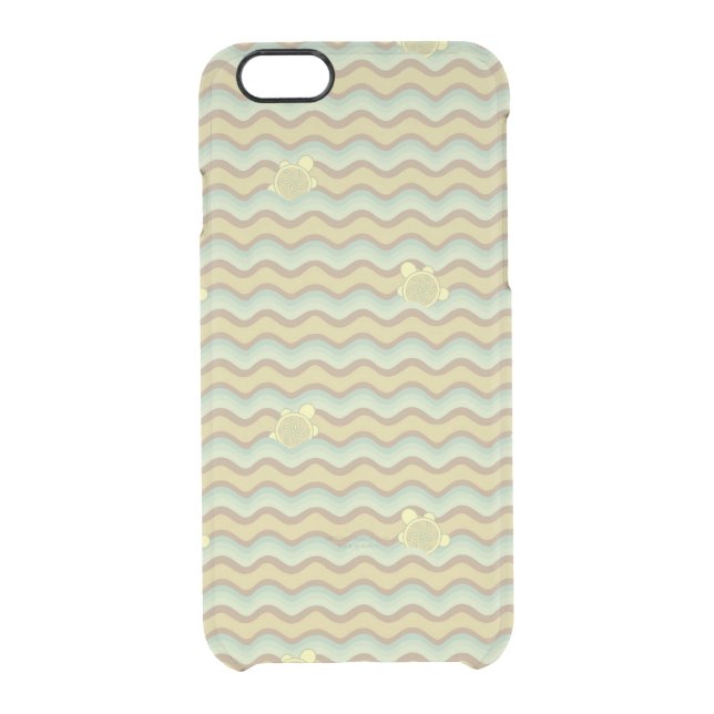 colorful abstract pattern, waves uncommon iPhone case (Back)