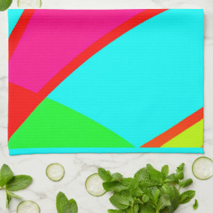 Colorful Abstract Patterns Art Kitchen Towel