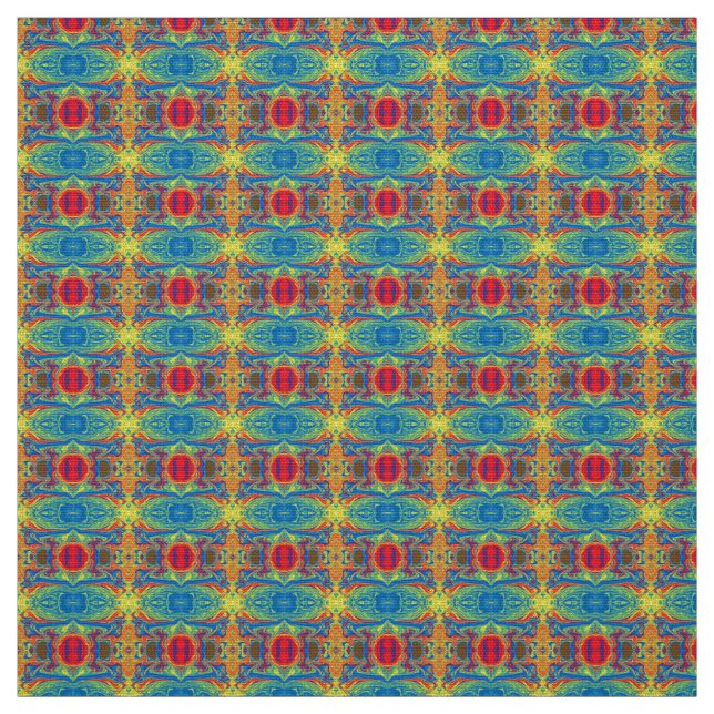 Colorful Abstract Patterns Fabric (Swatch)