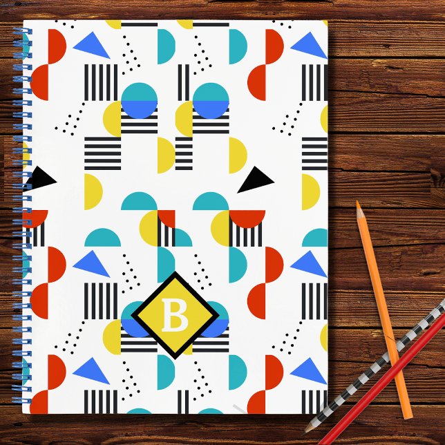 Colorful Abstract Personalized School Notebook (Creator Uploaded)