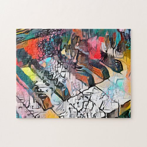 Colorful Abstract Piano  Hard Challenging Jigsaw Jigsaw Puzzle