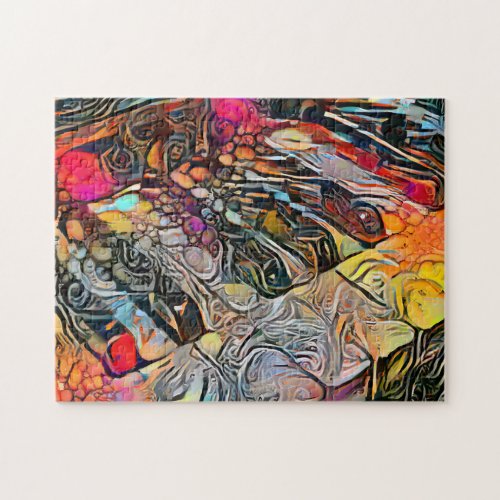 Colorful Abstract Piano  Hard Challenging Jigsaw Puzzle