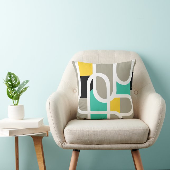 Colorful Abstract Pillow (Chair)
