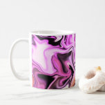 Colorful Abstract Pink Purple Liquid Art Mug #2