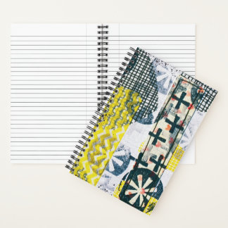 Colorful Abstract Playful Spiral Notebook