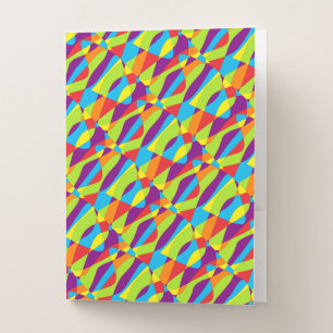 Colorful Abstract Pocket Folder