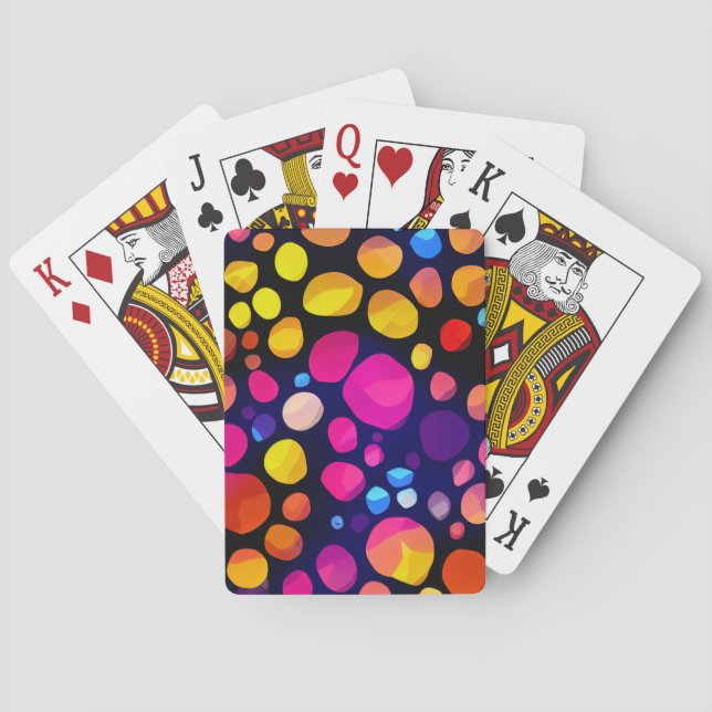 Colorful Abstract Poker Cards (Back)