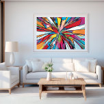 Colorful Abstract Pop Art Design Poster<br><div class="desc">Immerse yourself in a world of vibrant creativity with our colorful abstract pop art design poster. This electrifying artwork is a celebration of bold colors, abstract forms, and the exuberance of pop art. The dynamic design and intricate details create a visually captivating masterpiece that embodies the essence of contemporary art...</div>