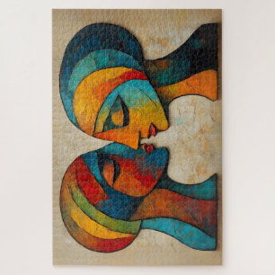 Colorful Abstract Portrait Puzzle