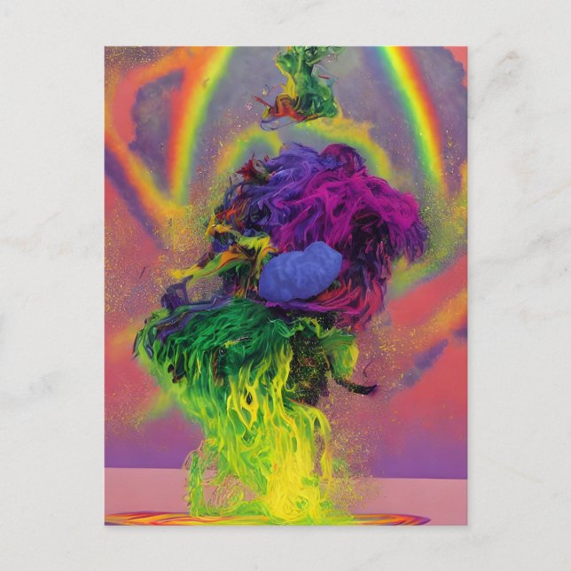 Colorful Abstract Postcard (Front)