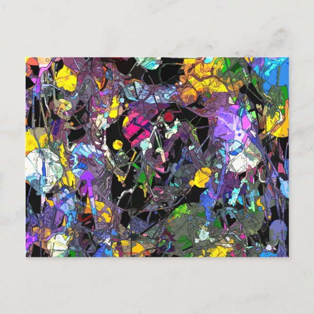 Colorful Abstract Postcard (Front)