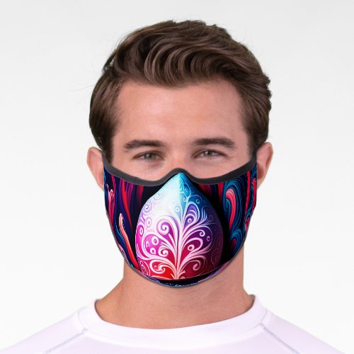 Colorful Abstract Premium Face Mask