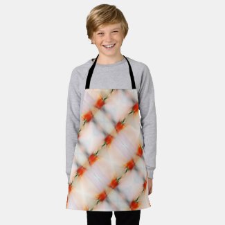 Colorful Abstract Red Pepper Peach Pink Stripes