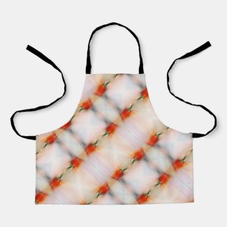 Colorful Abstract Red Pepper Peach Pink Stripes