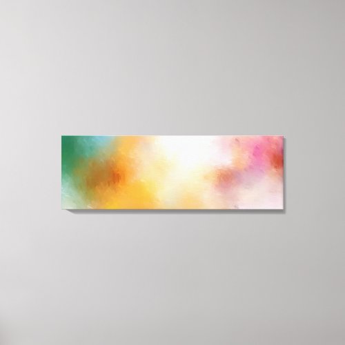 Colorful Abstract Red Pink Yellow Green Blue Canvas Print