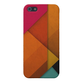 colorful abstract retro art linear geometric iPhone SE/5/5s case