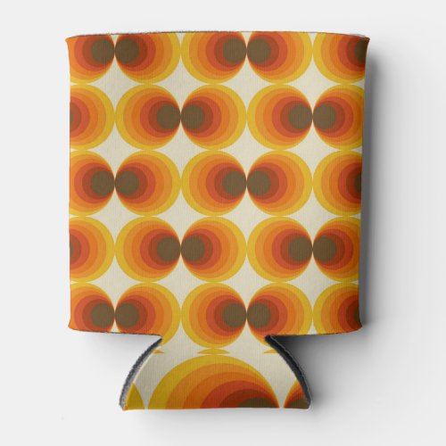 Colorful Abstract Retro Geometric Pattern Can Cooler
