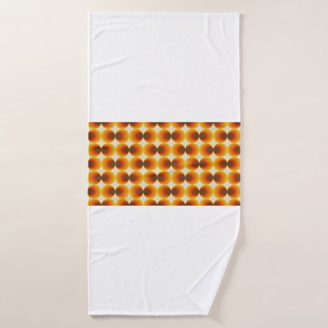 Colorful abstract retro seamless geometric pattern bath towel (Bath Towel)