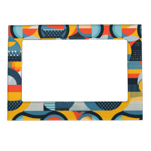 Colorful Abstract Retro-Style Magnetic Frame