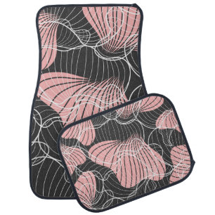 Colorful abstract, seamless artistic pattern. car floor mat