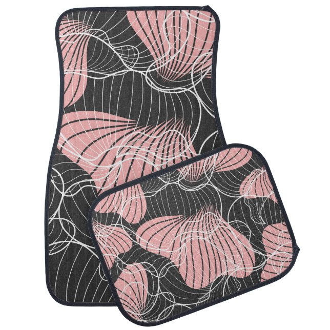 Colorful abstract, seamless artistic pattern. car floor mat (Set)