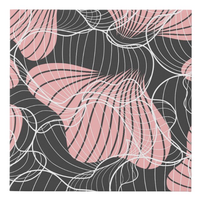 Colorful abstract, seamless artistic pattern. faux canvas print (Front)