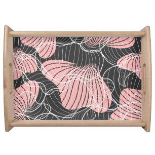 Colorful abstract, seamless artistic pattern. serving tray