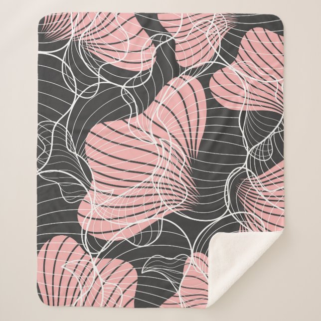 Colorful abstract, seamless artistic pattern. sherpa blanket (Front)