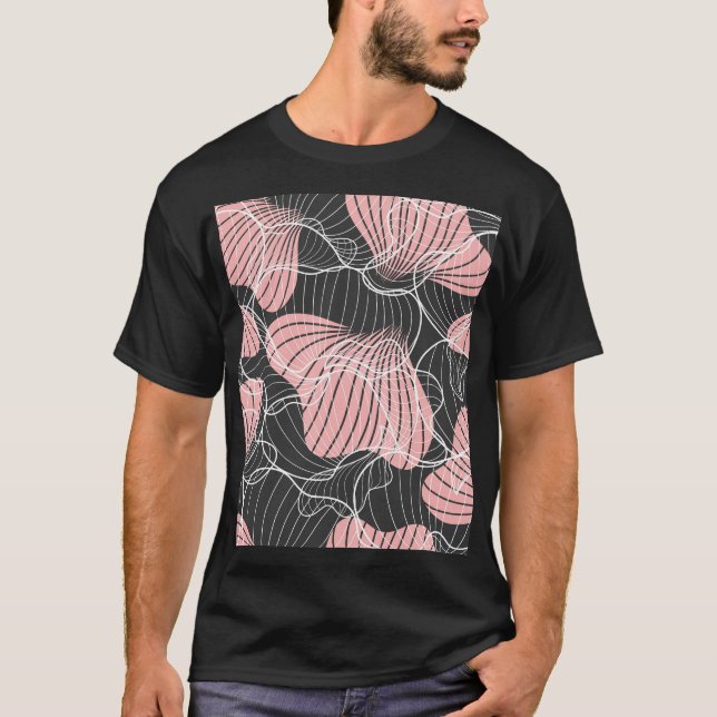 Colorful abstract, seamless artistic pattern. T-Shirt (Front)