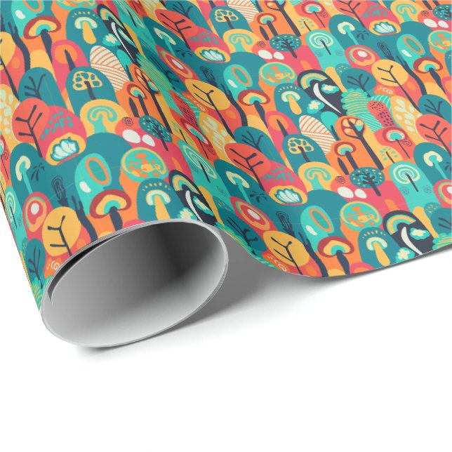 Colorful abstract seamless pattern. wrapping paper (Roll Corner)
